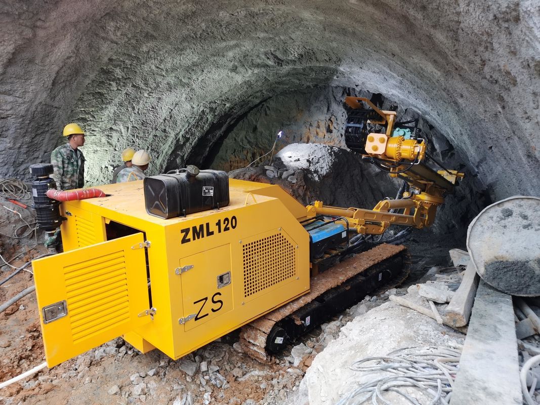 Dreh- und Schlagzeugbohrmaschine für Tunnelbau
